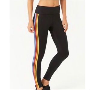 Forever 21 rainbow stripe athletic leggings